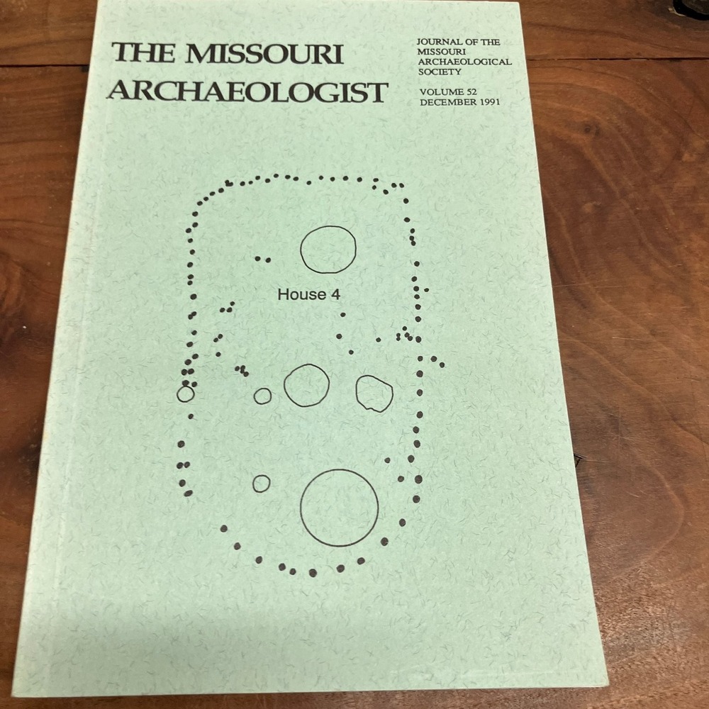Missouri Archaeologist Vol 52 1991 Robert Bray Utz Site Oneota Village